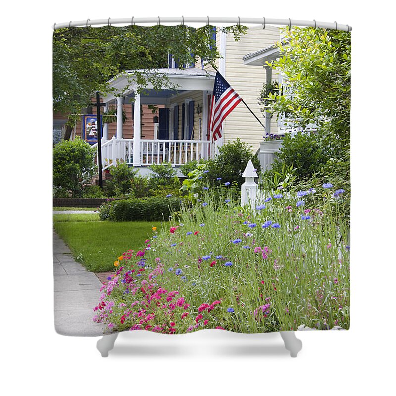 American Shower Curtain featuring the photograph American Neighborhood by Jill Lang