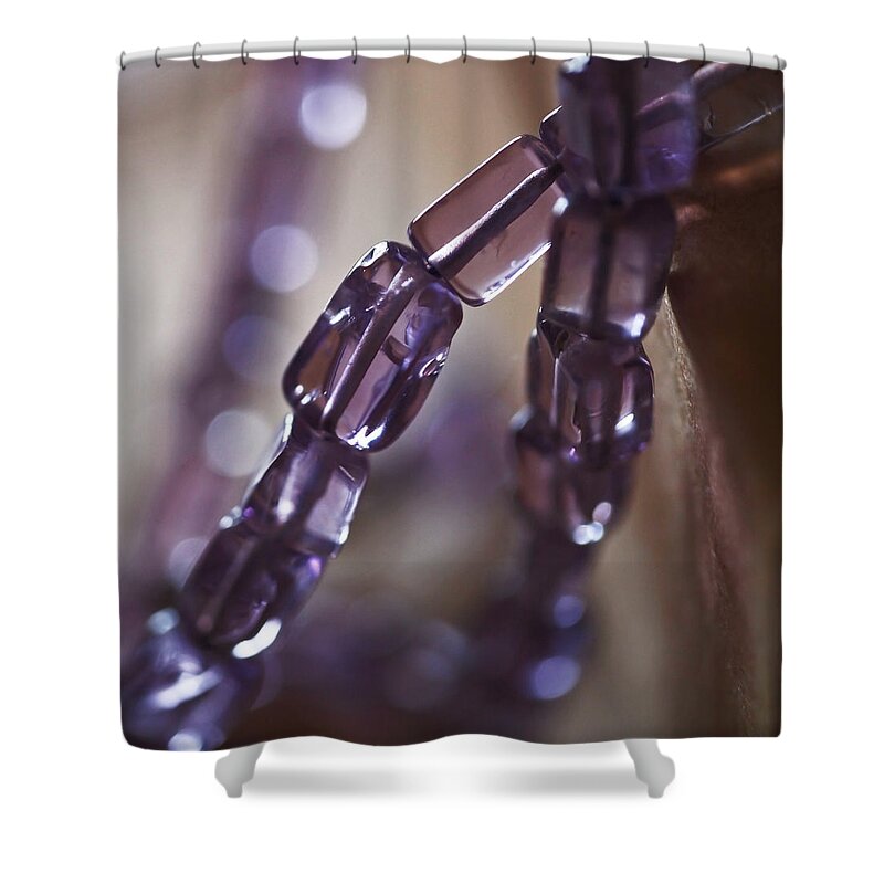 Amethyst Shower Curtain featuring the photograph Amethyst by Rona Black