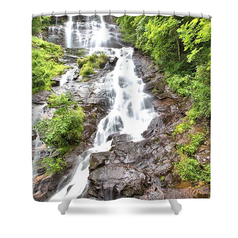 10306 Shower Curtain featuring the photograph Amicalola Falls by Gordon Elwell