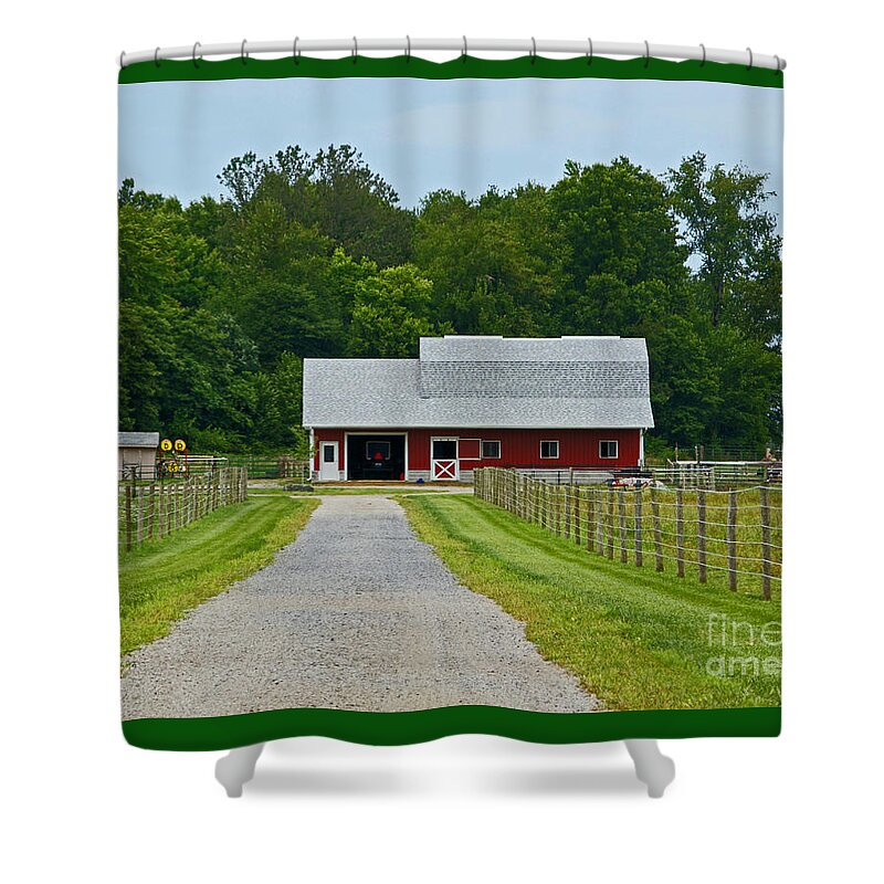 Amish Shower Curtain featuring the photograph Amish Farm by Ann Horn
