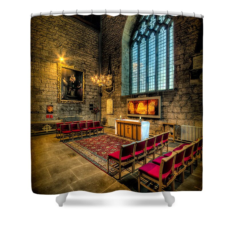 British Shower Curtain featuring the photograph Ancient Cathedral by Adrian Evans