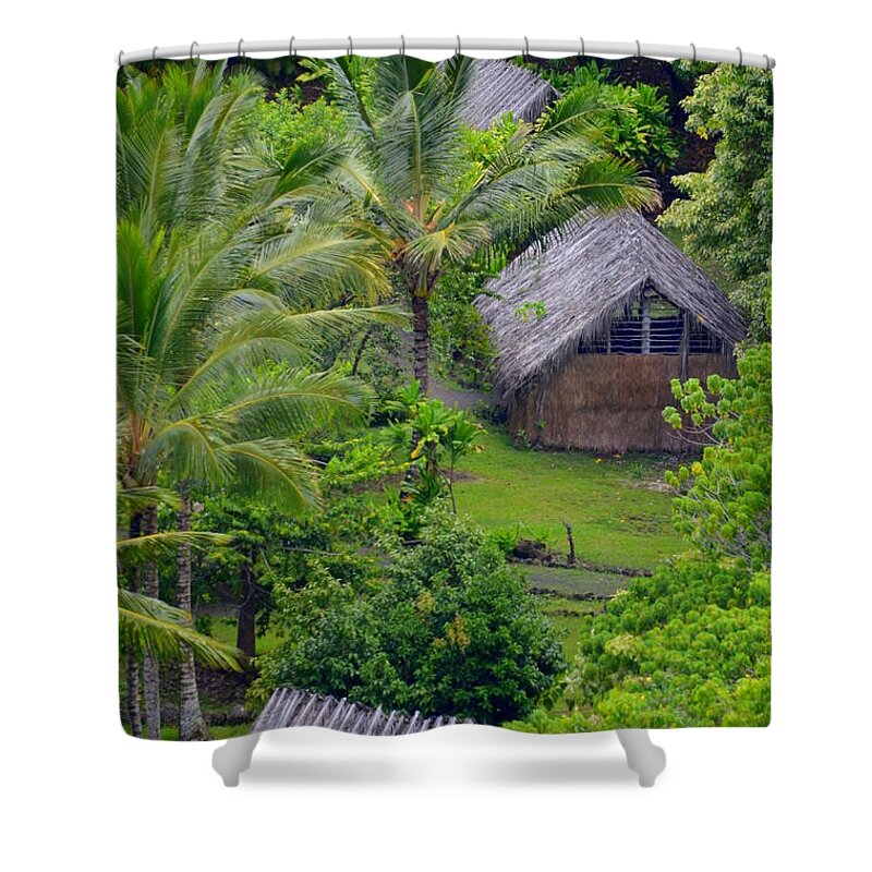 Hawaii Shower Curtain featuring the photograph Ancient Hawaiian Village of Kamokila by Mary Deal