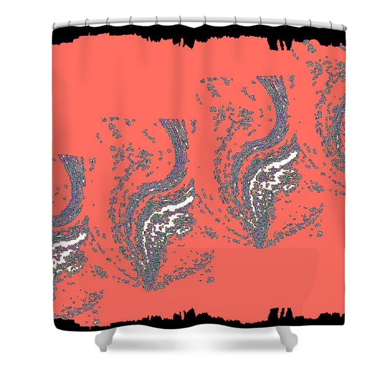 Ancient Water Urns Shower Curtain featuring the digital art Ancient Water Urns by Will Borden