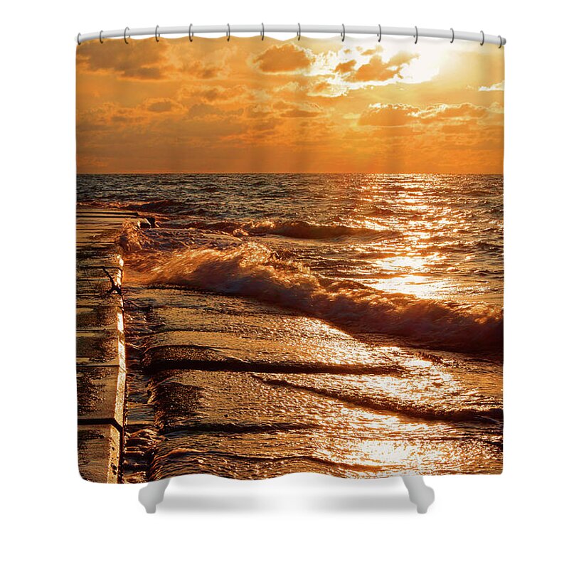 Scenics Shower Curtain featuring the photograph Angler by The Landscape Of Regional Cities In Japan.