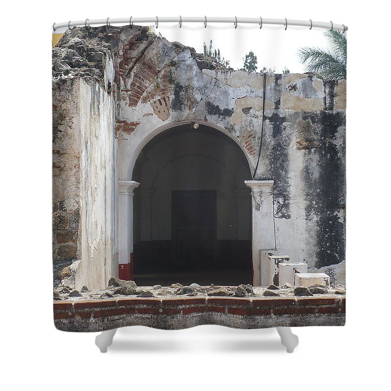 Ruins Shower Curtain featuring the photograph Antigua Ruins III by Nicki Bennett
