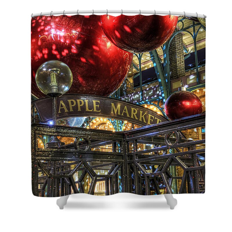 Covent Garden Shower Curtain featuring the photograph Apple Market by Jasna Buncic