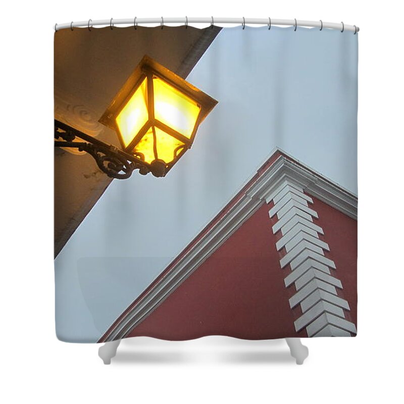 Architecture Shower Curtain featuring the photograph Architecture and Lantern 3 by Anita Burgermeister