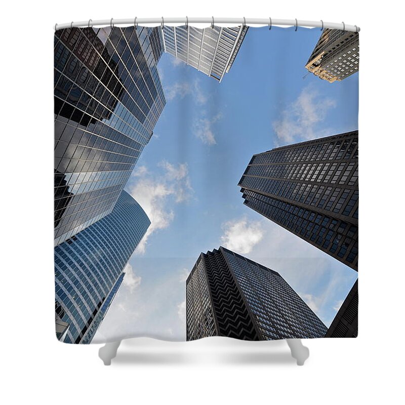 Wacker Drive Shower Curtain featuring the photograph Architecture Detail by Solange z