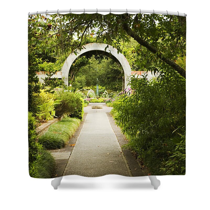Arch Shower Curtain featuring the photograph Archway by Marilyn Hunt