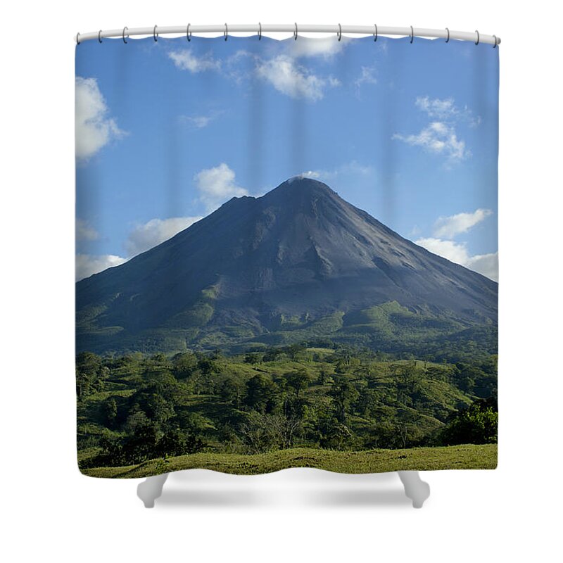 Arenal Volcano Shower Curtain featuring the photograph Arenal Volcano by Brian Kamprath