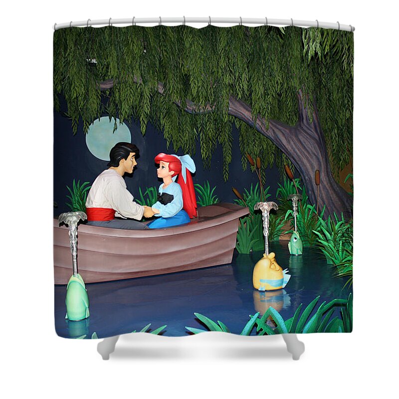 Disney World Shower Curtain featuring the photograph Ariel and Eric by David Nicholls