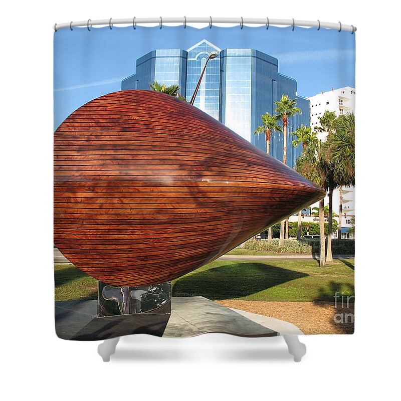 Art Shower Curtain featuring the photograph Art 2009 At Sarasota Waterfront by Christiane Schulze Art And Photography