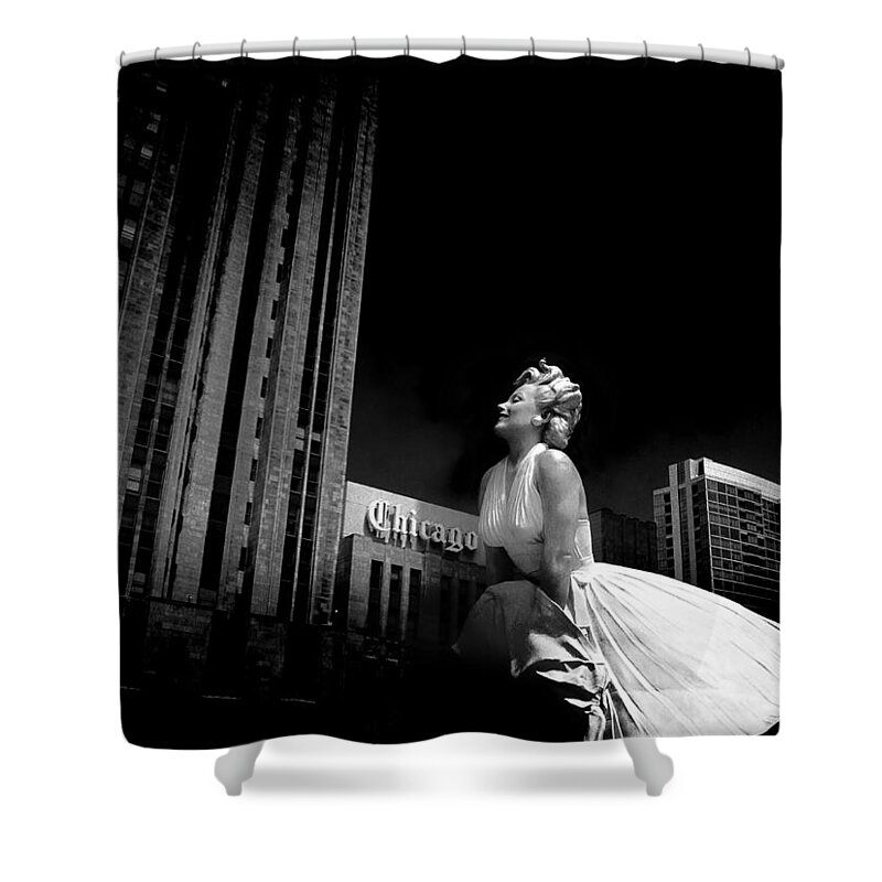 Chicago Shower Curtain featuring the photograph Art in Chicago by Milena Ilieva