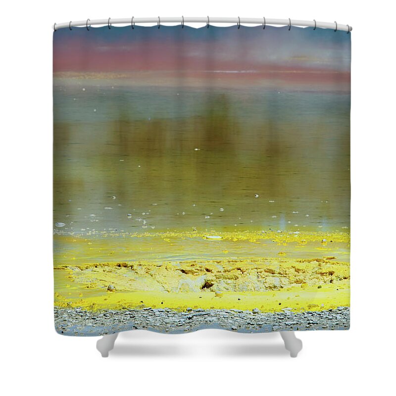 Scenics Shower Curtain featuring the photograph Artists Palette, Waiotapu by Oliver Strewe
