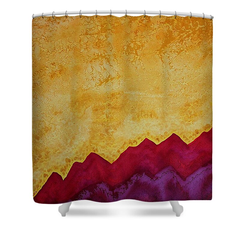 Ascension Shower Curtain featuring the painting Ascension original painting by Sol Luckman
