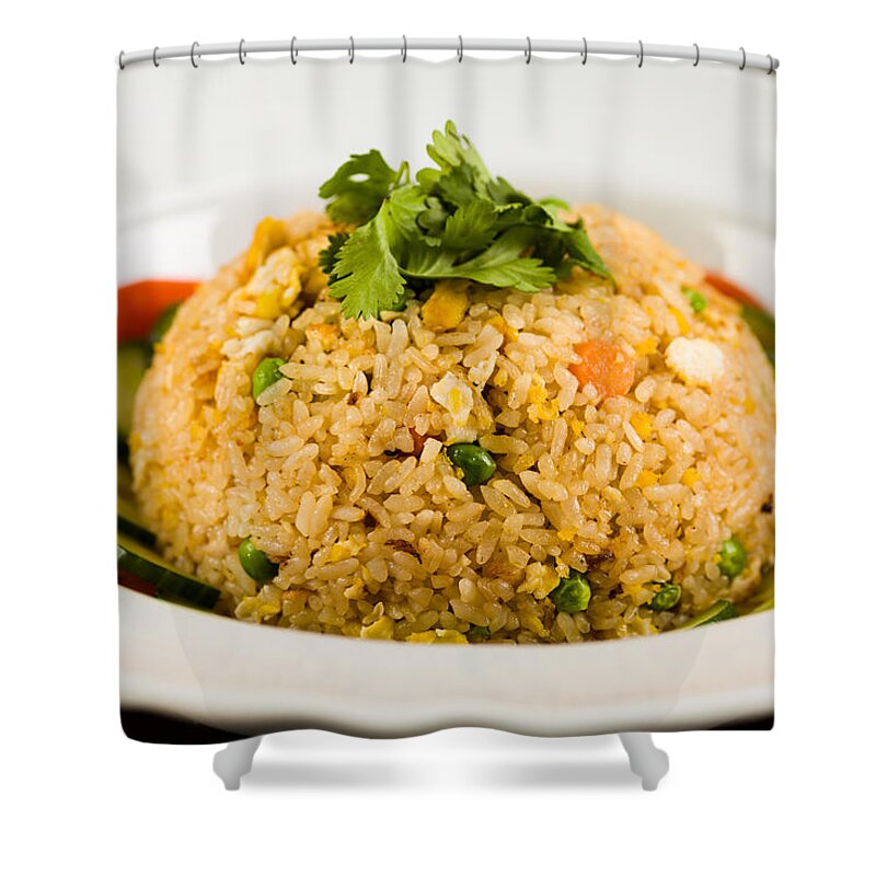 Asian Shower Curtain featuring the photograph Asian Fried Rice by Raul Rodriguez