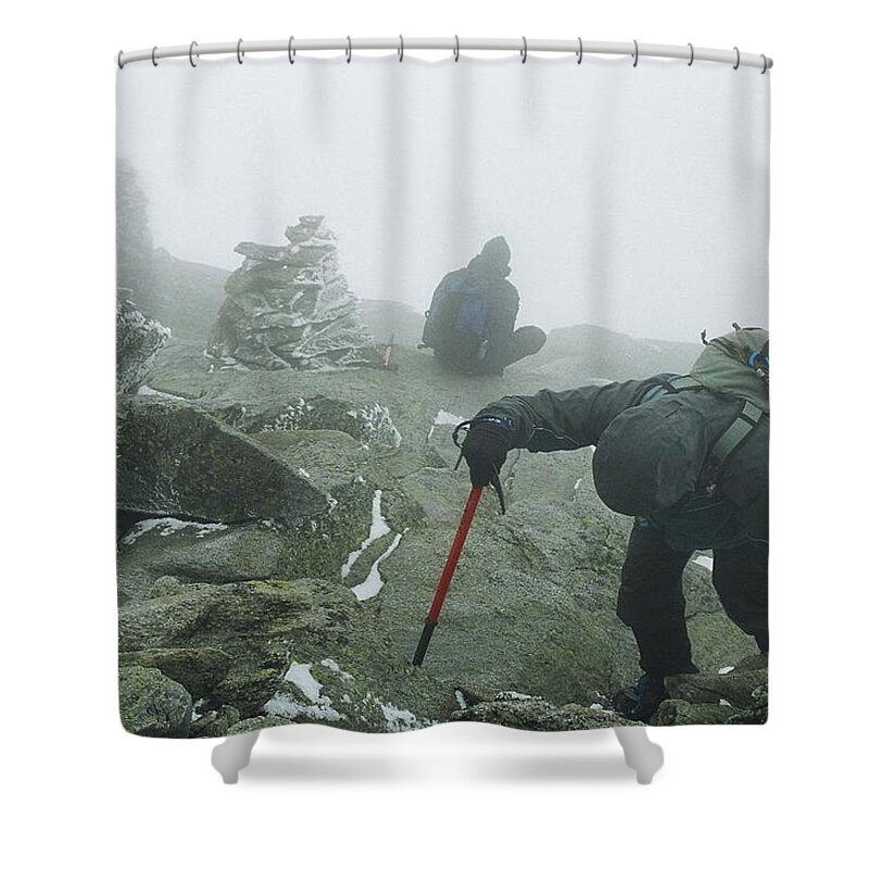 Mt Washington Shower Curtain featuring the photograph At the Pinnacle of Choice by Jim Cook