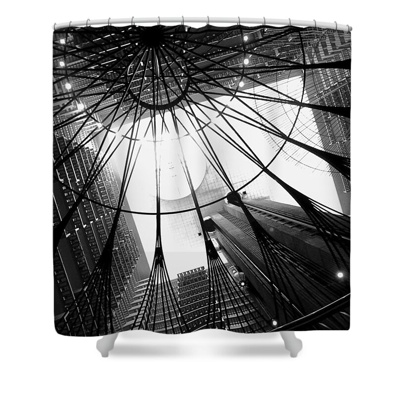 Atlanta Shower Curtain featuring the photograph Atlanta Marriott Marquis Atrium by Cleaster Cotton