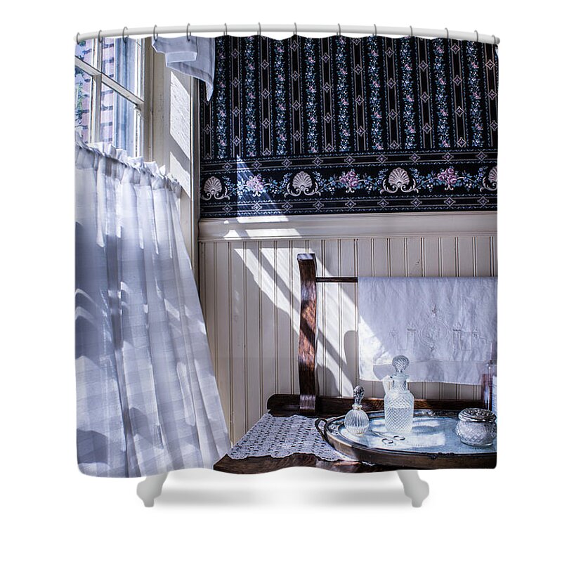 Sunlight Shower Curtain featuring the photograph August Morning Sunlight by Weir Here And There