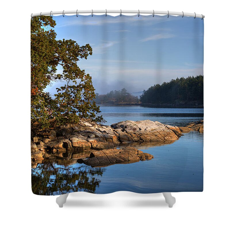 Cove Shower Curtain featuring the photograph Autumn Afternoon by Randy Hall