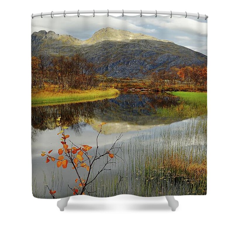 Scenics Shower Curtain featuring the photograph Autumn Landscape by John Hemmingsen