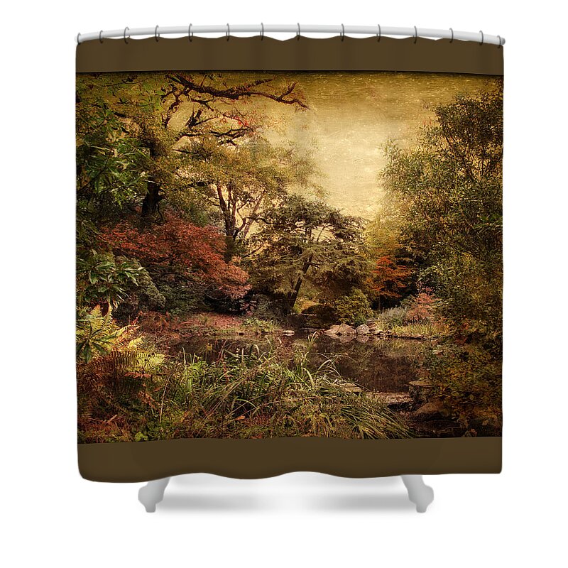 Autumn Shower Curtain featuring the photograph Autumn on Canvas by Jessica Jenney