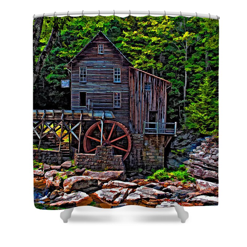 West Virginia Shower Curtain featuring the photograph Babcock State Park paint by Steve Harrington