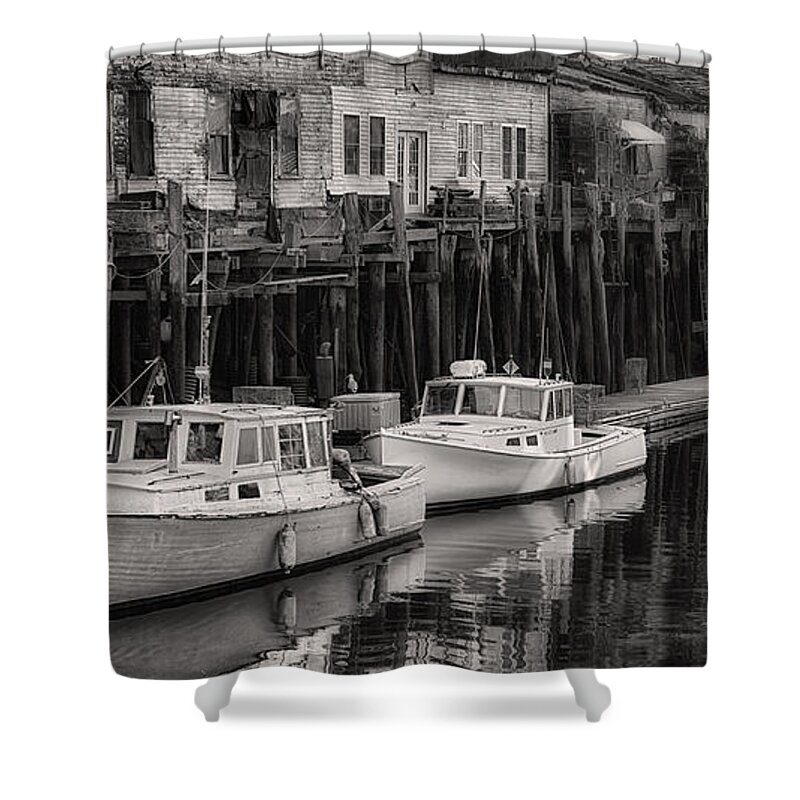B+w Shower Curtain featuring the photograph Back Dock by Jerry Fornarotto