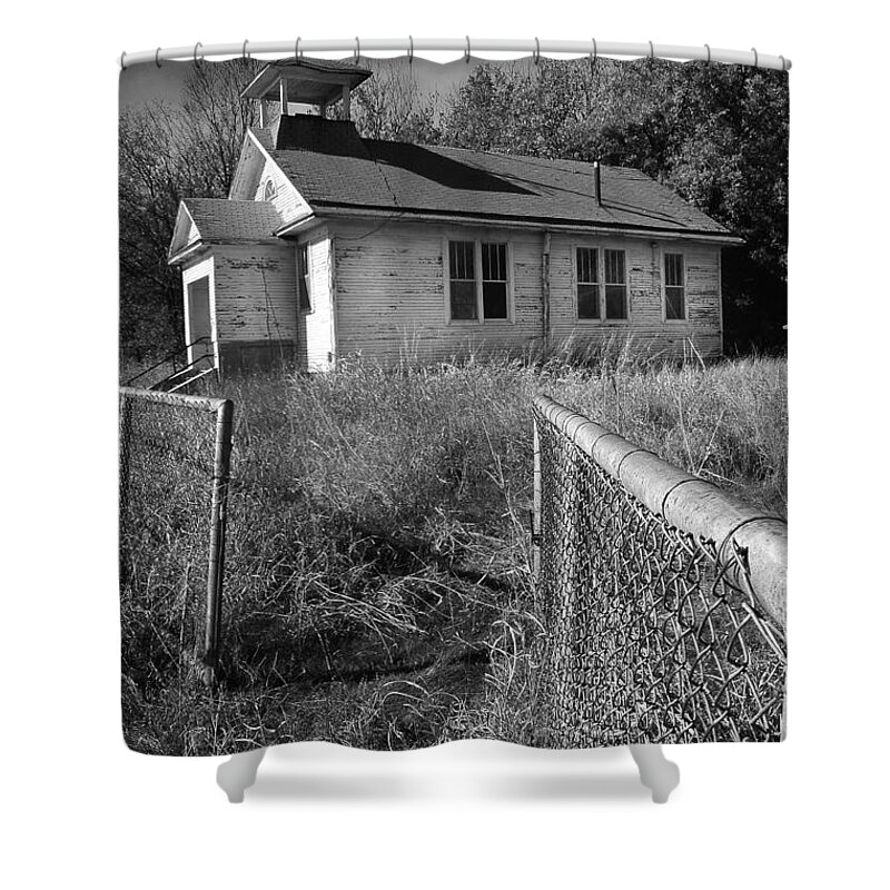 Old School House Shower Curtain featuring the photograph Back to School by Brian Duram