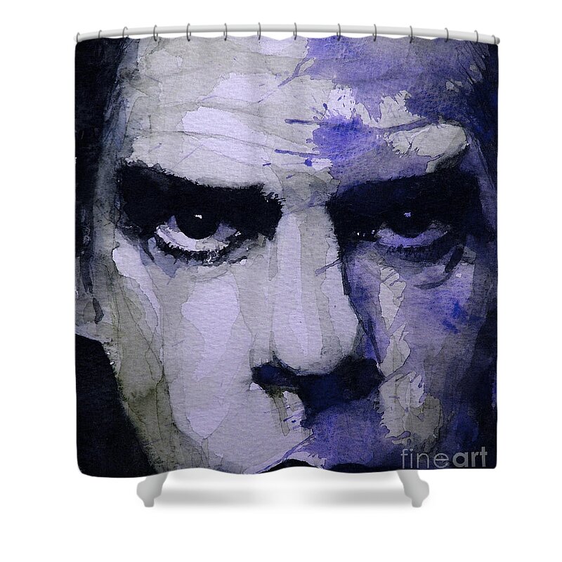 Nick Cave Shower Curtain featuring the painting Bad Seed by Paul Lovering