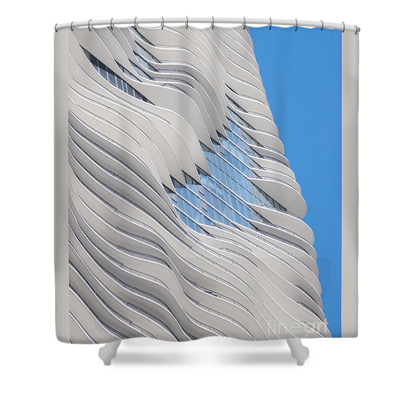 Chicago Shower Curtain featuring the photograph Balconies by Ann Horn