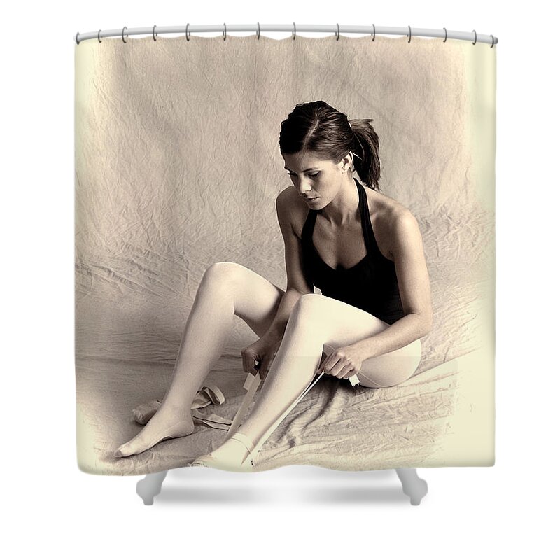 Ballerina Shower Curtain featuring the photograph Ballerina by Phyllis Taylor