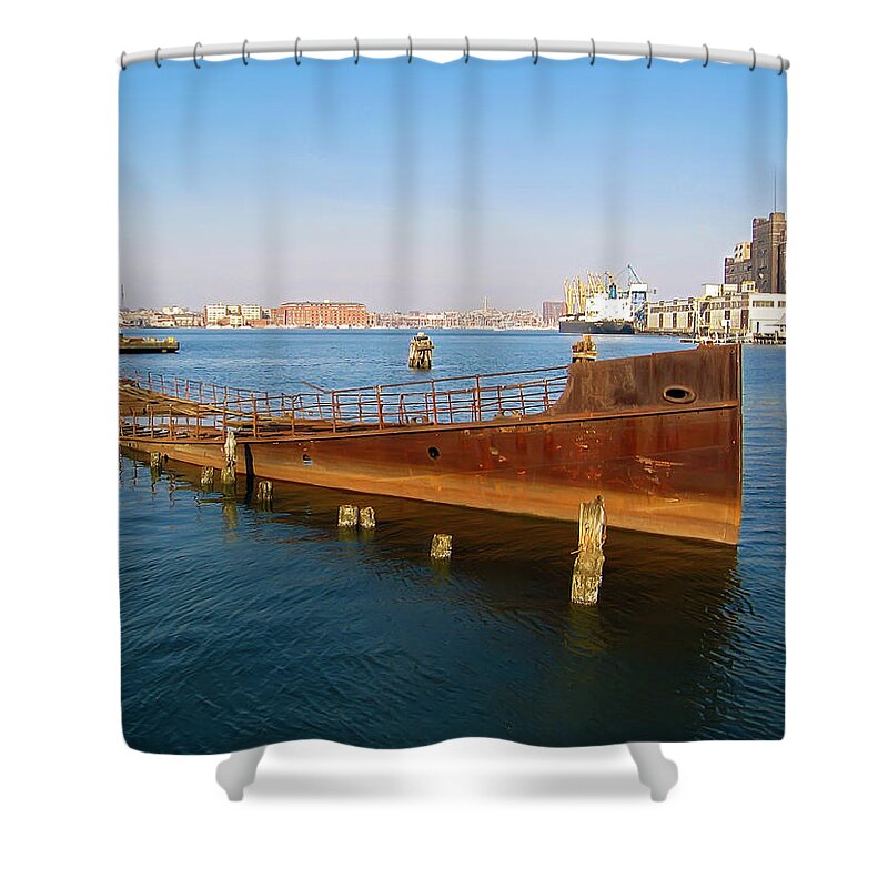 2d Shower Curtain featuring the photograph Baltimore Museum of Industry by Brian Wallace