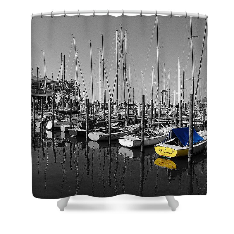 Shrimp Boat Shower Curtain featuring the photograph Banana Boat by Michael Thomas