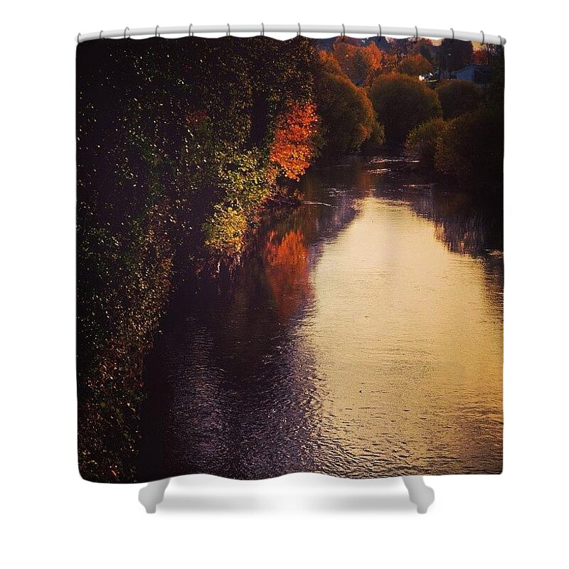 Autumn Shower Curtain featuring the photograph Banbridge, Northern Ireland by Aleck Cartwright