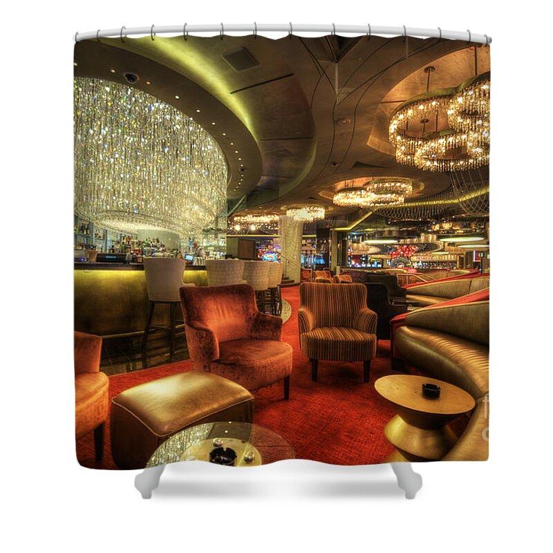 Art Shower Curtain featuring the photograph Bar Lounge by Yhun Suarez