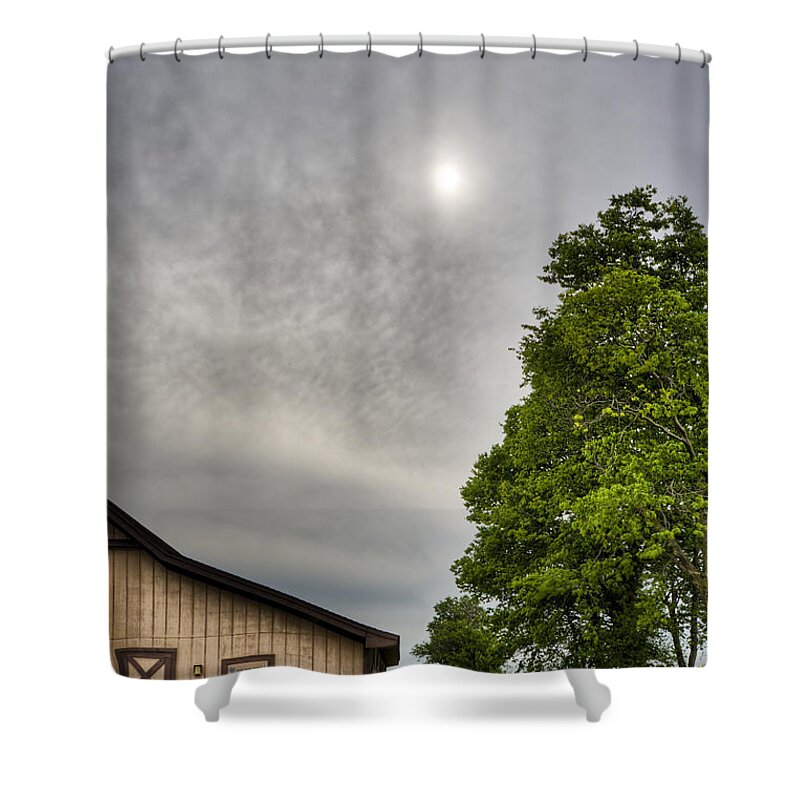 Country Shower Curtain featuring the photograph Barn by Alexey Stiop