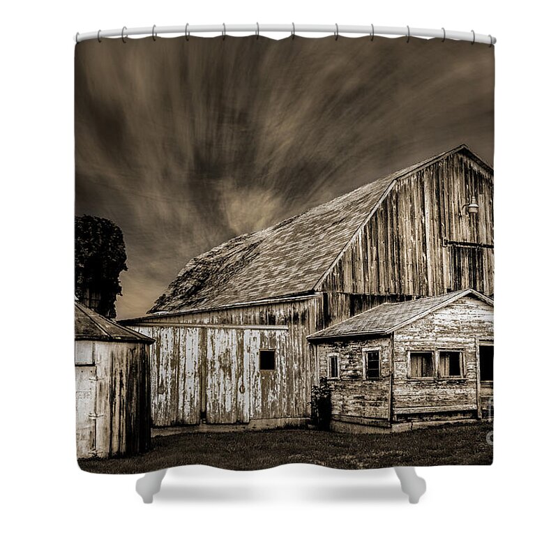 Barn Shower Curtain featuring the photograph Barn on Hwy 66 by Michael Arend