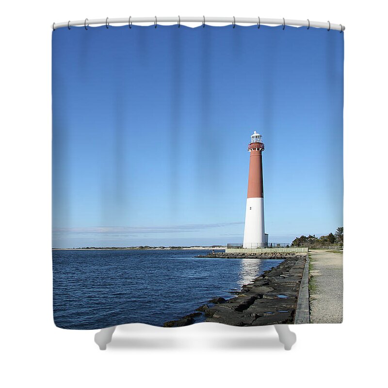 Barnegat Shower Curtain featuring the photograph Barnegat Light - New Jersey by Christiane Schulze Art And Photography