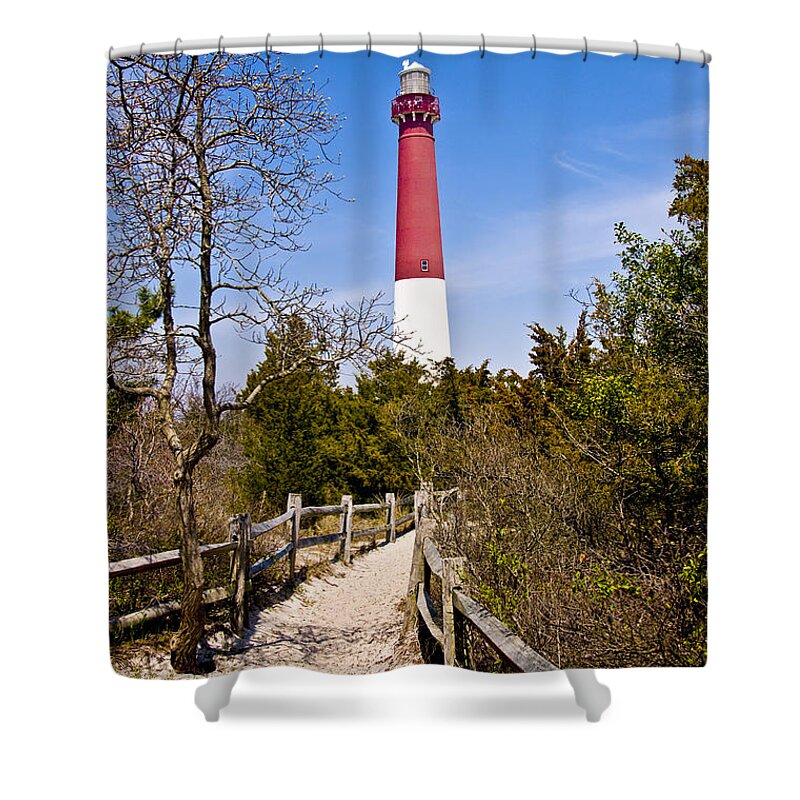 Lighthouses Shower Curtain featuring the photograph Barnegat Lighthouse II by Anthony Sacco