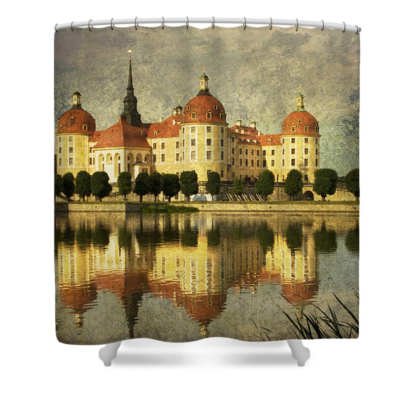 Castle Shower Curtain featuring the photograph Baroque Daydream by Heiko Koehrer-Wagner