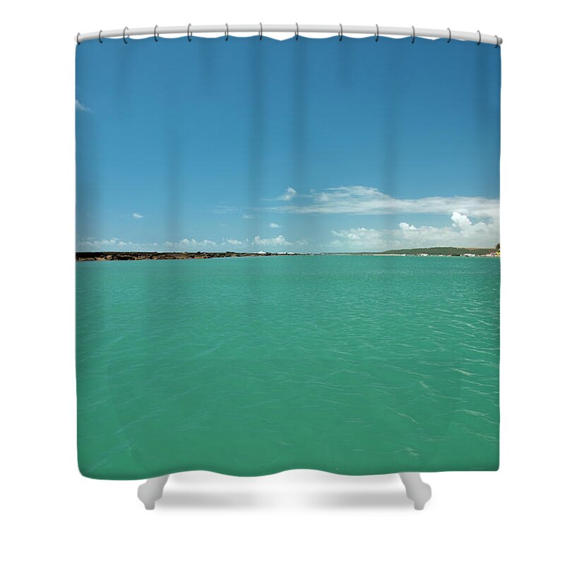 Tranquility Shower Curtain featuring the photograph Barra De São Miguel Beach by Priscila Zambotto