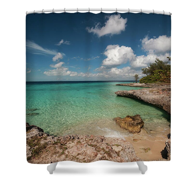 Scenics Shower Curtain featuring the photograph Bay Of Pigs Seascape by John Elk Iii