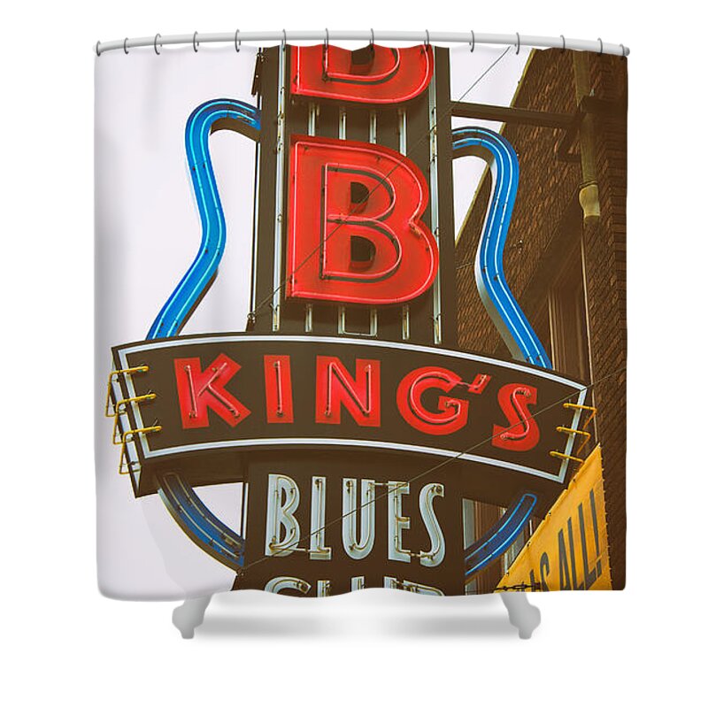 Bb King Shower Curtain featuring the photograph BB King's Blues Club by Mary Lee Dereske
