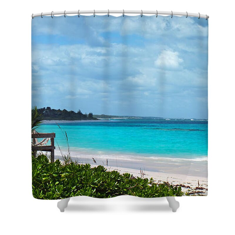 Duane Mccullough Shower Curtain featuring the photograph Beach at Tippy's by Duane McCullough