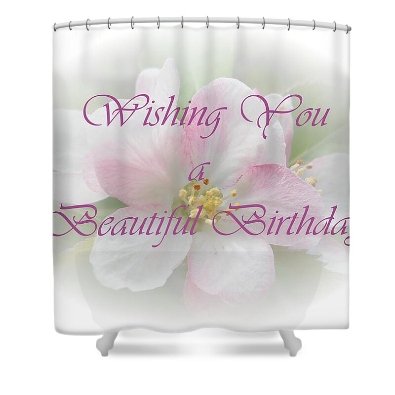 Birthday Shower Curtain featuring the photograph Beautiful Birthday by Judy Hall-Folde