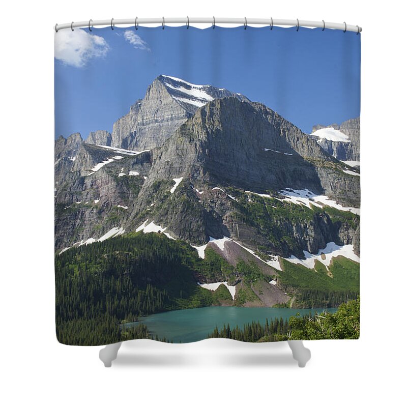 Glacier Shower Curtain featuring the photograph Beautiful Grinnell Lake by Brian Kamprath