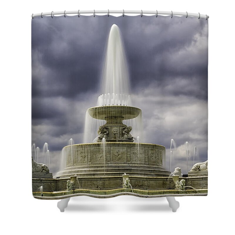 Lake Huron Shower Curtain featuring the photograph Belle Island Park 6146  by Karen Celella