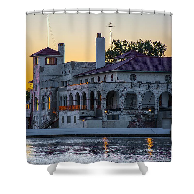 Detroit Shower Curtain featuring the photograph Belle Isle Boat House by Pravin Sitaraman