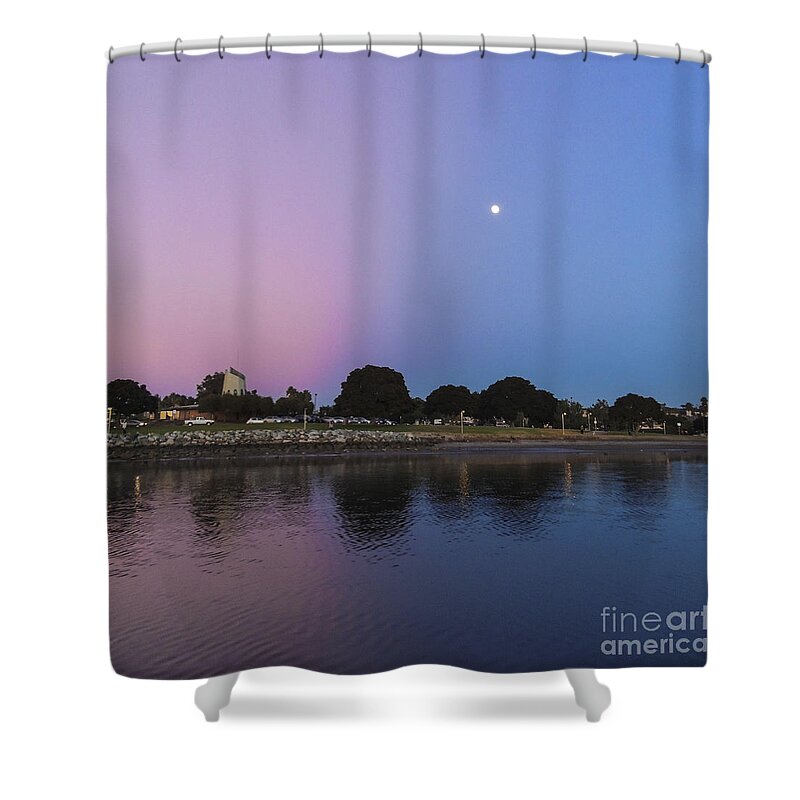 Belt Of Venus Buckle Shower Curtain featuring the photograph Belt of Venus Buckle by L J Oakes
